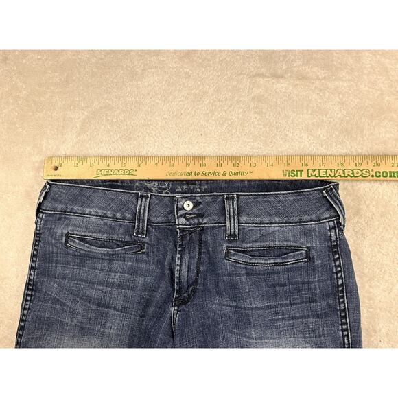 Ariat Denim High Rise Slim Trouser Womens 32L Real Bootcut Jeans Pants (32x35) - Picture 4 of 8
